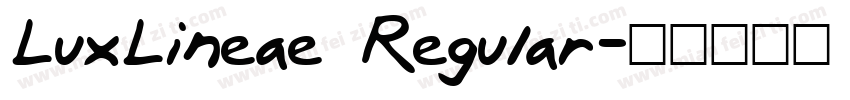 LuxLineae Regular字体转换